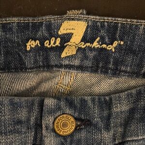 7 For All Mankind Light Blue Flare Jeans